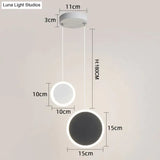 New Arrival Pendant Lights Modern Led Lamp For Bedside Dining Room Bar White Or Black Color Fixtures