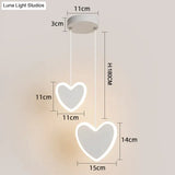 New Arrival Pendant Lights Modern Led Lamp For Bedside Dining Room Bar White Or Black Color Fixtures
