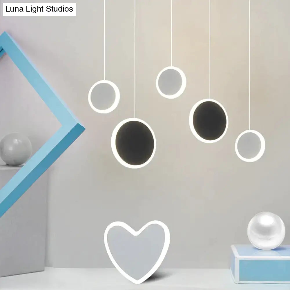 New Arrival Pendant Lights Modern Led Lamp For Bedside Dining Room Bar White Or Black Color Fixtures