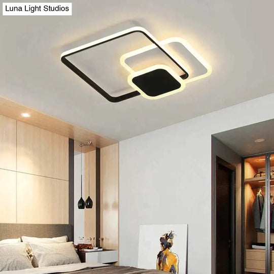 New Led Ceiling Lights Living Room Bedroom Round Square Lighting Fixtures Dimmable Modern Dome