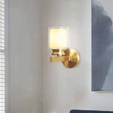 New Living Room Bedroom Mirror Front Wall Lamp Minimalist Copper Lamps