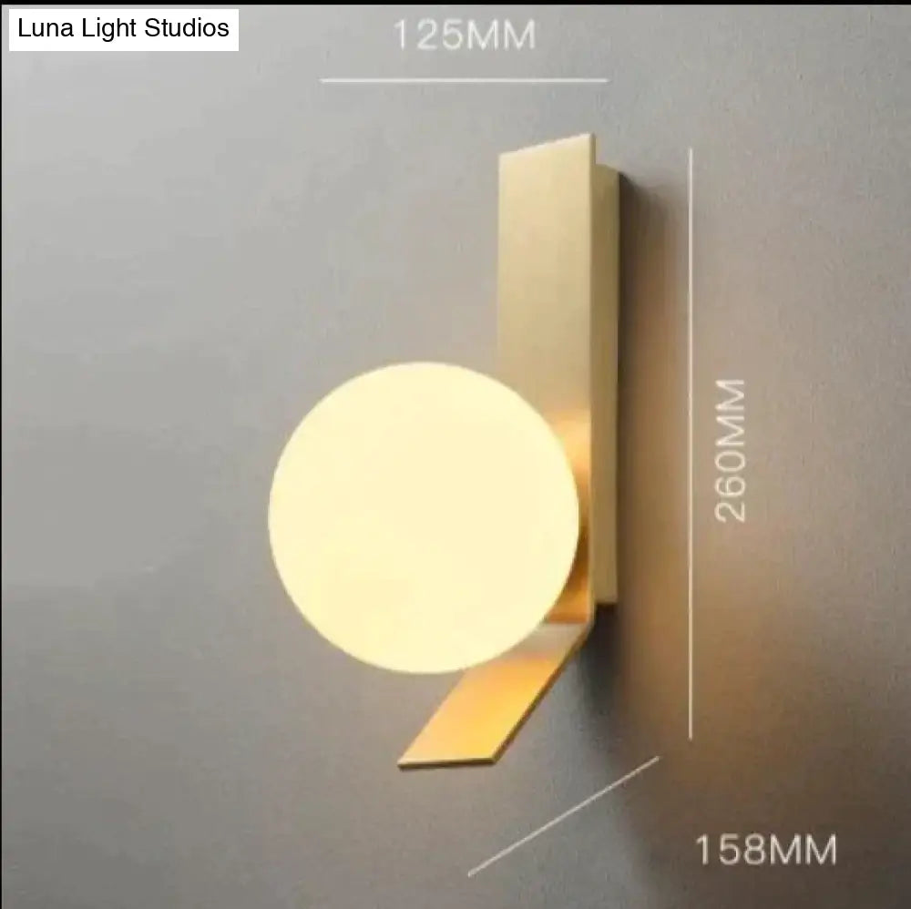 New Nordic Luxury Ball Copper Wall Lamp Copper Wall Lamps