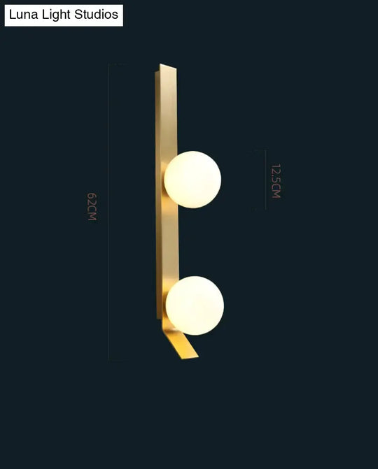 New Nordic Luxury Ball Copper Wall Lamp Lamps