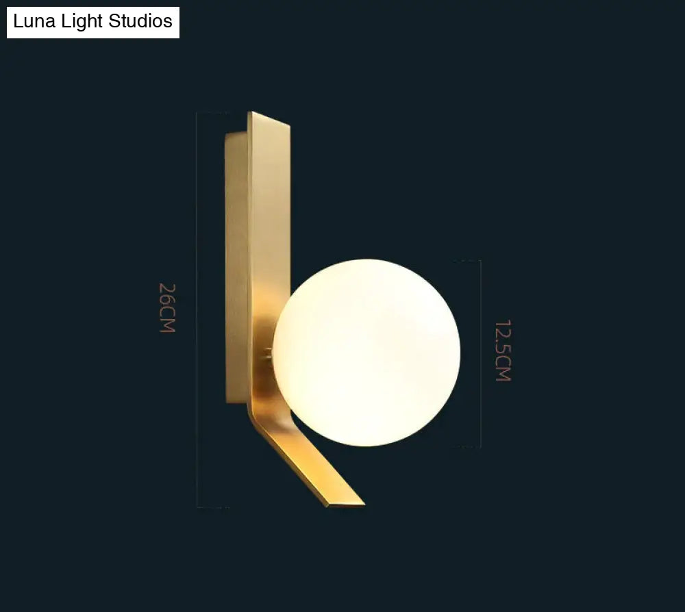 New Nordic Luxury Ball Copper Wall Lamp Lamps