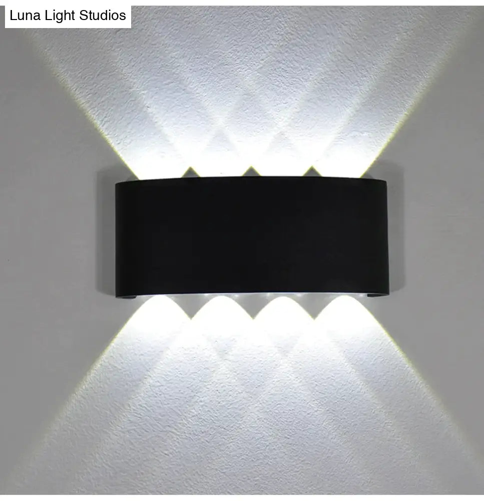 New Wall Lamp Led Aluminum Outdoor Indoor Ip65 Up Down White Black Modern For Home Stairs Bedroom