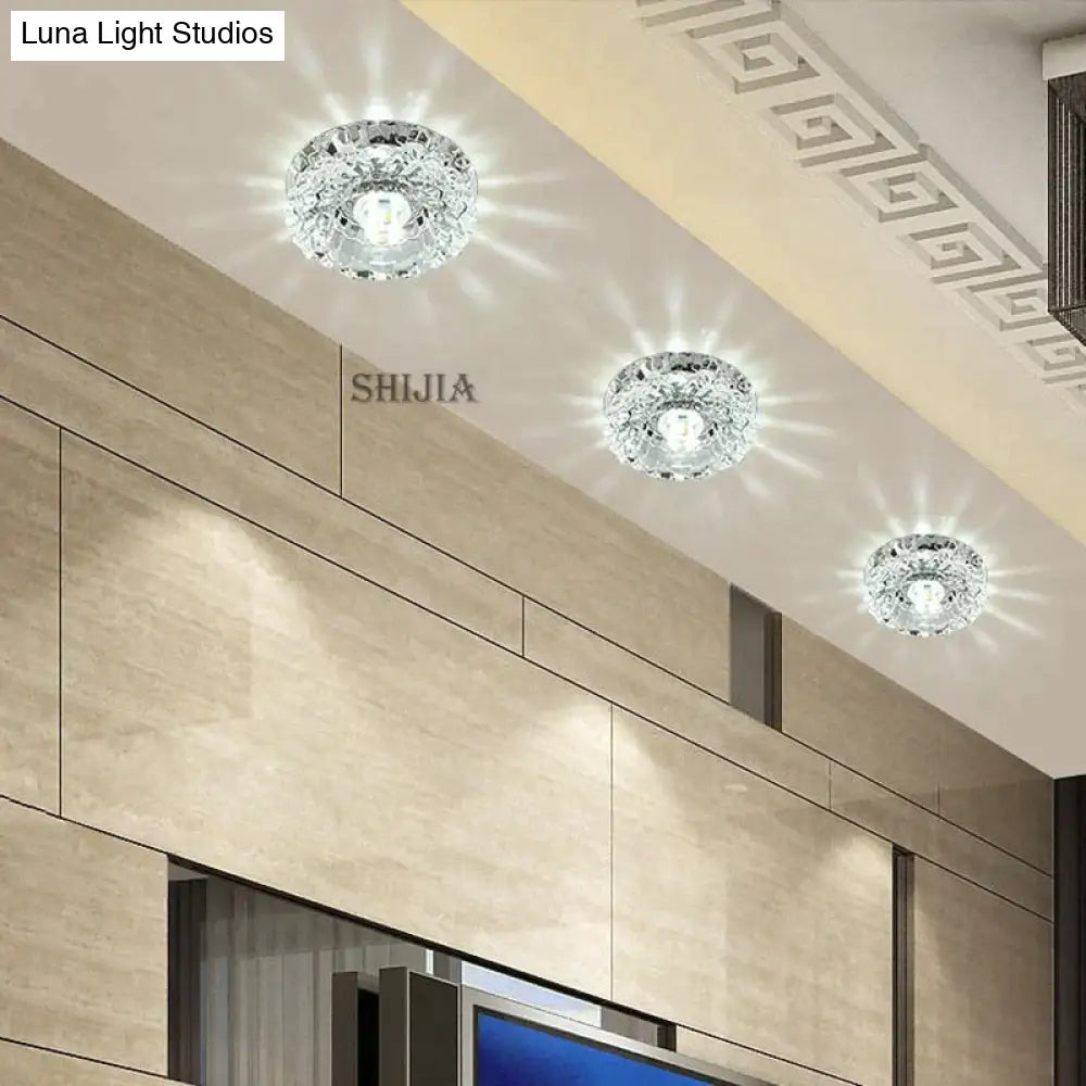 Nia - Flush Mount Small Led Ceiling Light For Art Gallery Decoration Front Balcony Lamp Porch Light