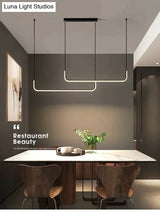 Nora - Linear Led Ceiling Chandelier