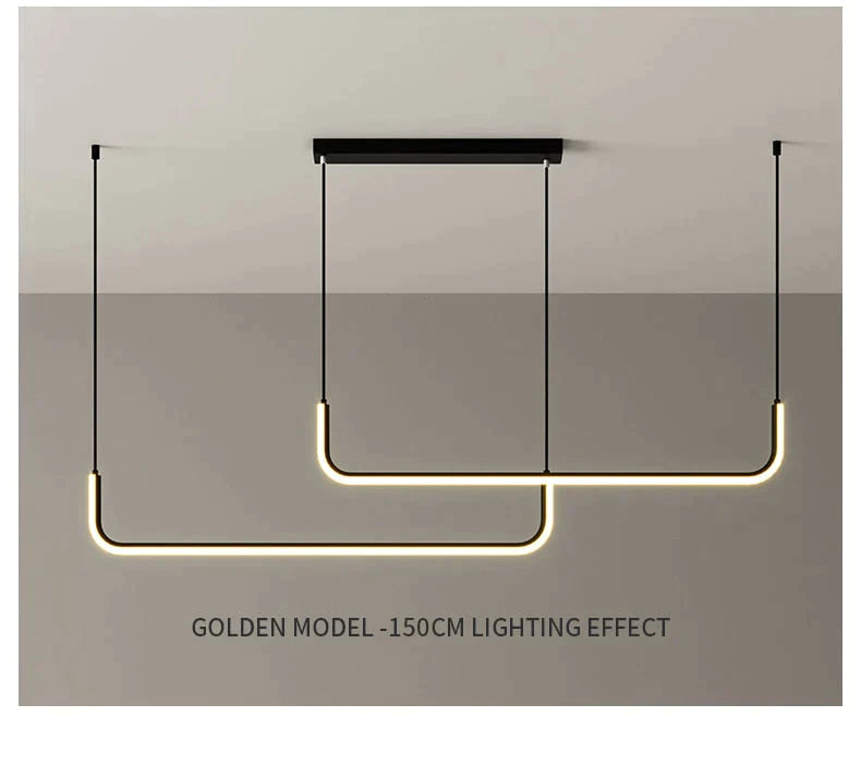 Nora - Linear Led Ceiling Chandelier