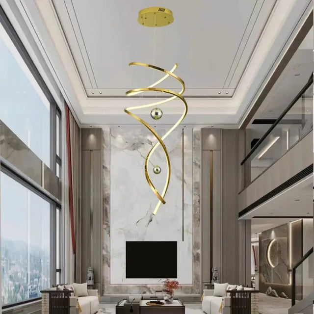 Nora Modern Staircase LED Pendant Chandelier Dimmable Remote/Touch Control Chandeliers