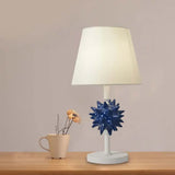 Nora - Sea Resin Urchin Night Table Lamp Cartoon Single Bulb Sky Blue/Gold/Dark Blue Nightstand