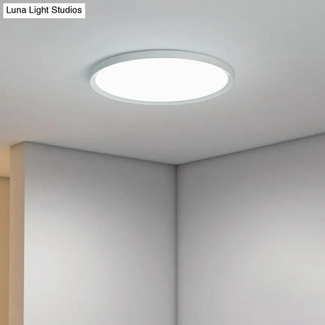 Nordic Acrylic Led Ceiling Light: Stylish White Flush Mount For Bedroom