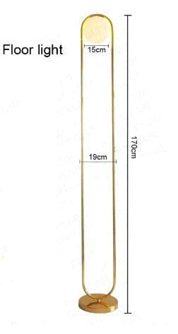 Nordic Art Deco Golden Body Table Lamp Metal Base Plate Modern Minimalist Frosted Glass Led Desk For