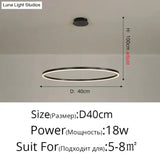 Nordic Art Deco Luxury Led Circular Pendant Lights Hanging Lamps For Living Room Dining Table