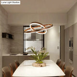 Nordic Art Deco Luxury Led Circular Pendant Lights Hanging Lamps For Living Room Dining Table