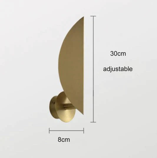 Nordic Bedroom Adjustable Copper Wall Lamp Lamps