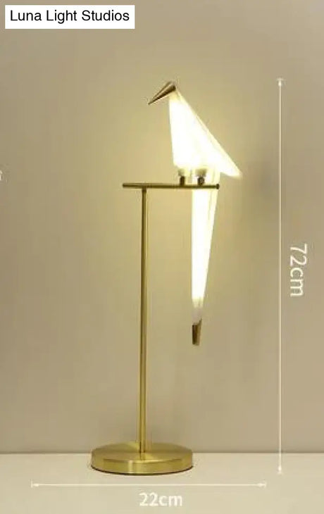 Nordic Bird Floor Lamp Creative Acrylic Thousand Paper Cranes Lamps For Living Room Bedroom Home