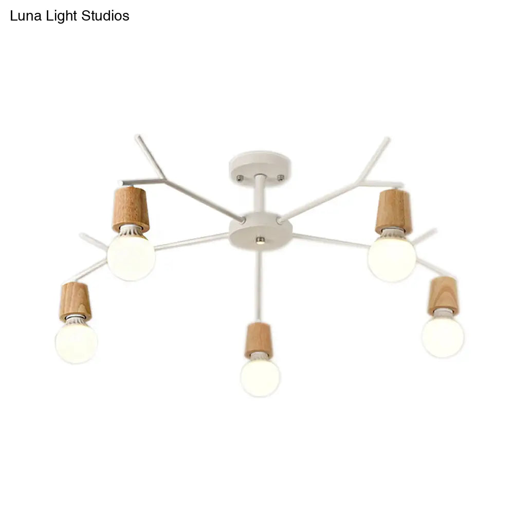 Nordic Branch Chandelier - Stylish Metal Pendant Light For Living Room