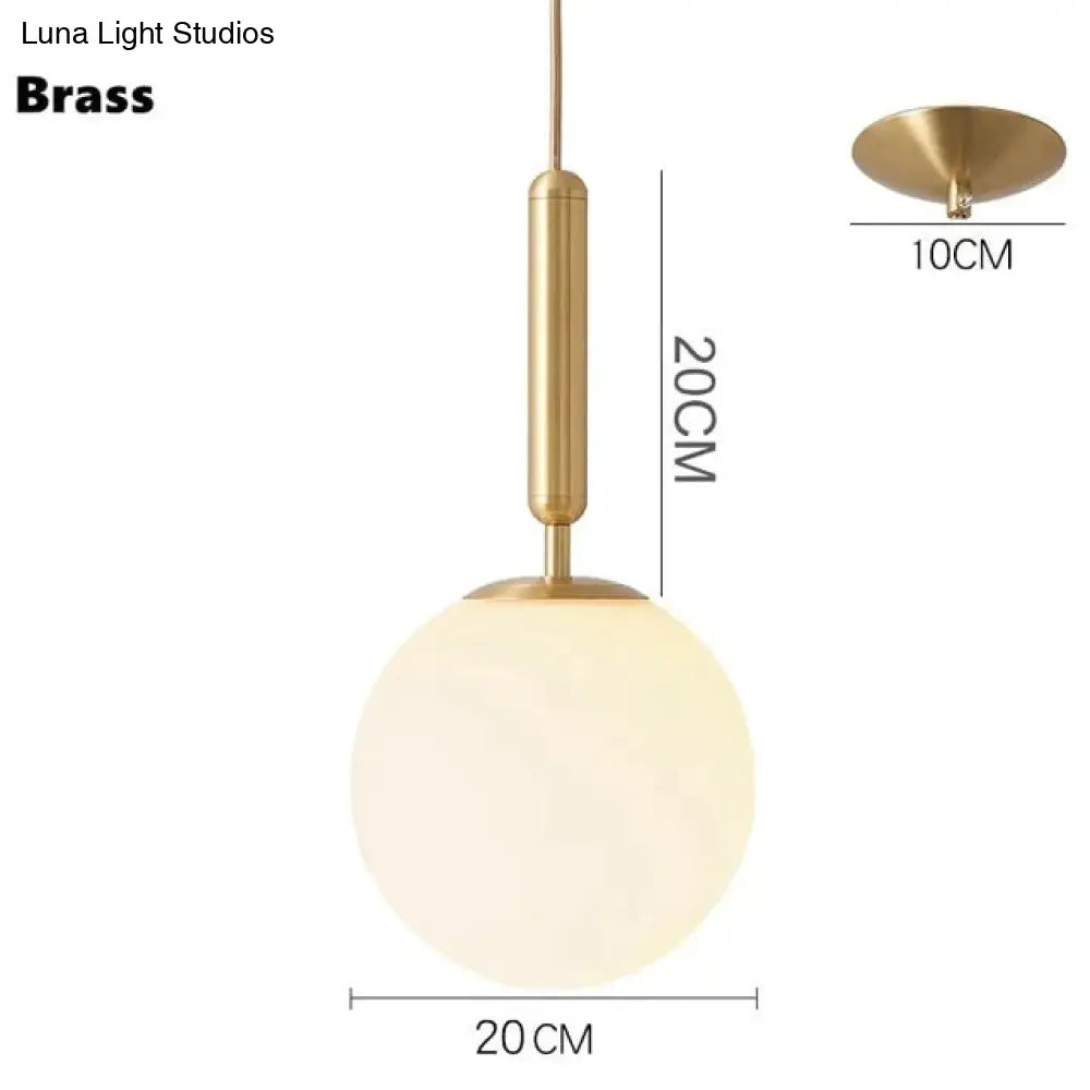 Nordic Brass Aluminum Modern Pendant Light Loft Hanging Lamps Bedside Lamp Kitchen Suspension
