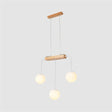 Nordic Bubble Shade Island Wooden Hanging Lamp - 3/4/5 Lights Perfect For Restaurants 3 / Wood
