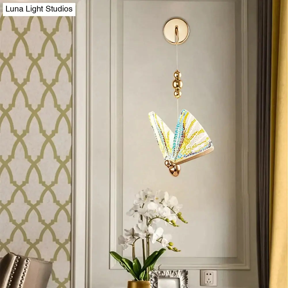 Nordic Butterfly Led Wall Light for Bedroom wall Light