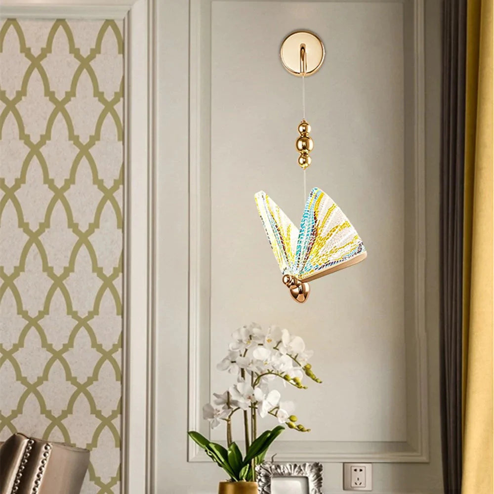 Nordic Butterfly LED-Wandleuchte für Schlafzimmer