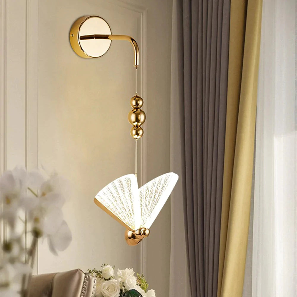 Nordic Butterfly LED-Wandleuchte für Schlafzimmer