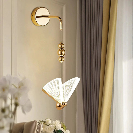 Nordic Butterfly LED-Wandleuchte für Schlafzimmer