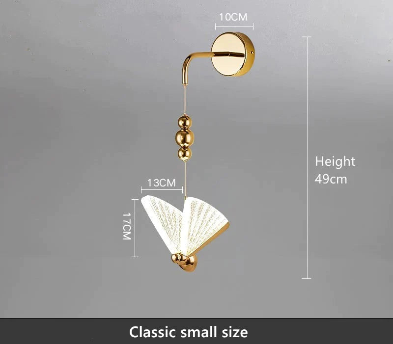 Nordic Butterfly LED-Wandleuchte für Schlafzimmer