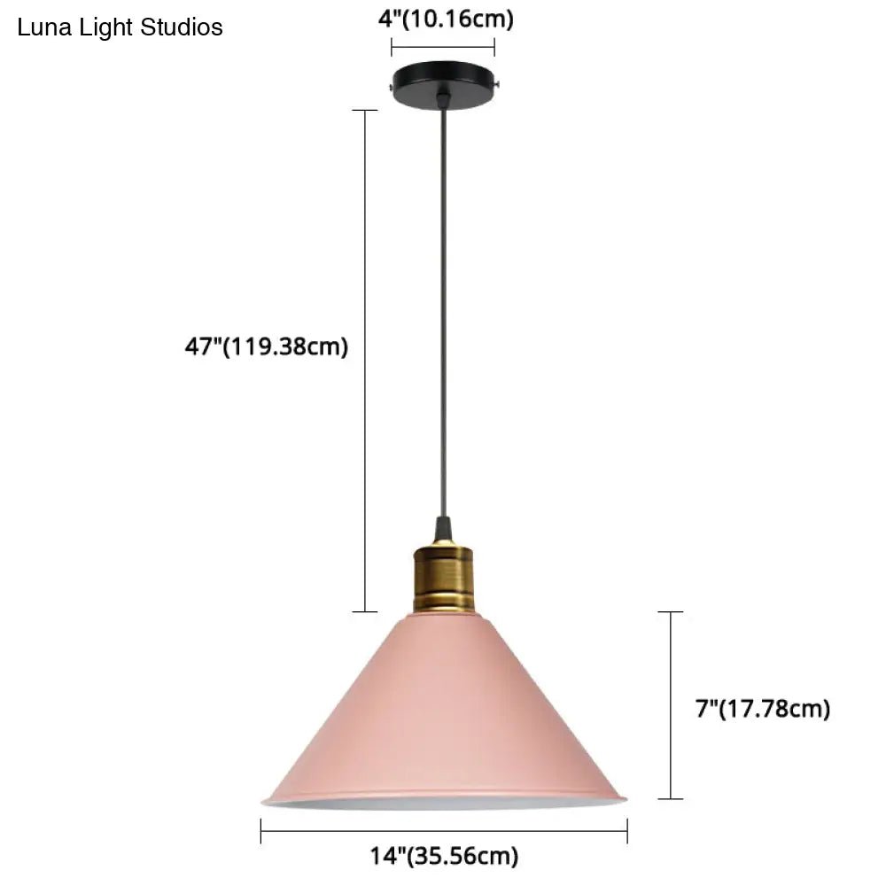 Nordic Conical Pendant Lamp - Stylish Metal Restaurant Down Lighting