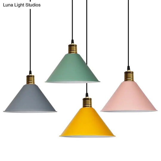 Nordic Conical Pendant Lamp - Stylish Metal Restaurant Down Lighting
