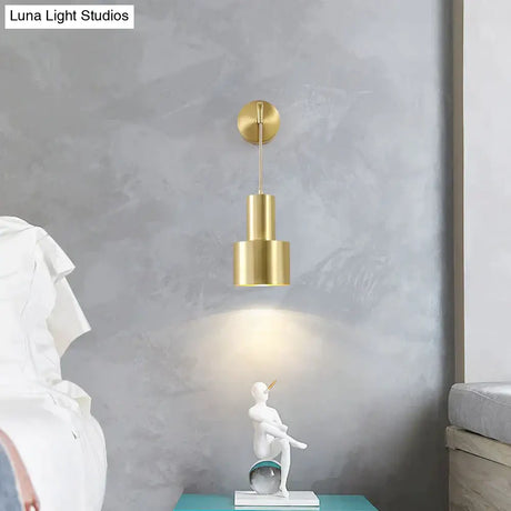 Nordic Copper Bedroom Wall Lamp Creative Modern Minimalist Stair Corridor Porch Living Room Dining