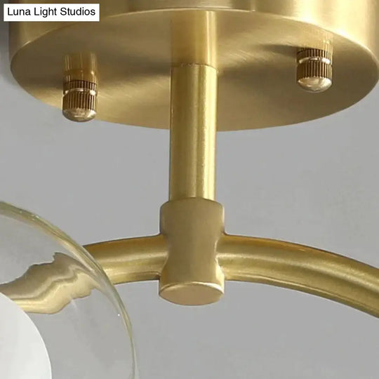 Nordic Corridor Balcony Copper Ceiling Lamp