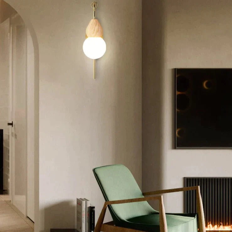 Nordic Corridor Bedside Lamp Copper Wall Lamps