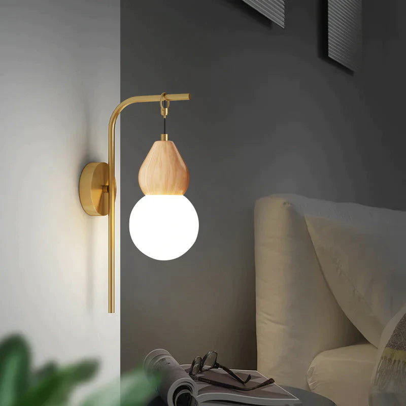 Nordic Corridor Bedside Lamp Copper Wall Lamps