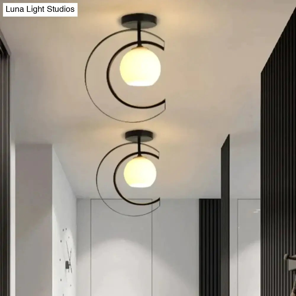 Nordic Creative Bedroom Iron Ceiling Lamp
