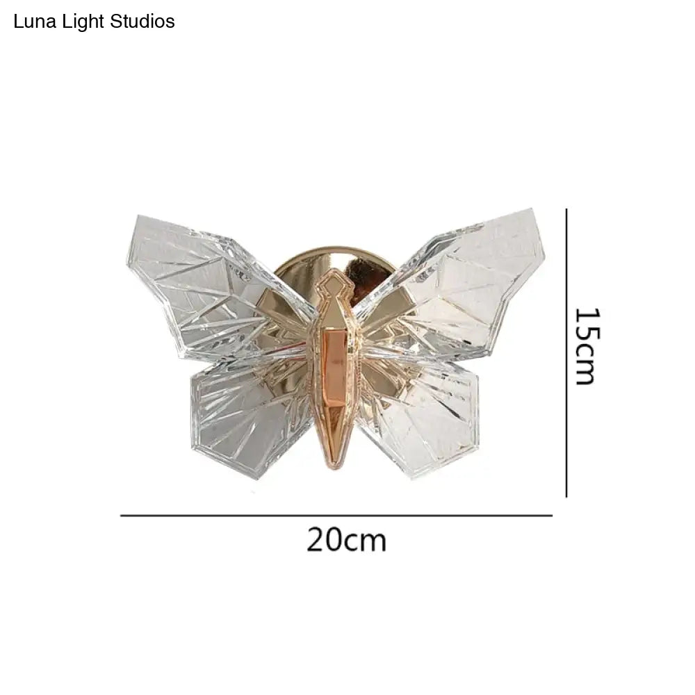 Nordic Creative Luxury Butterfly Wall Lamp For Bedroom Living Room Lighting Wall Lamp