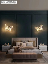 Nordic Creative Luxury Butterfly Wall Lamp For Bedroom Living Room Lighting Wall Lamp