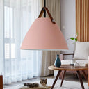 Nordic Curved Coolie Pendant Light - Sleek Aluminum Hanging Lamp In Chic Black/Blue/Grey/Pink/White