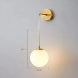 Nordic Design Led Bedroom Bedside Brass Copper Wall Lamp Modern Creative Living Room Dining Floor
