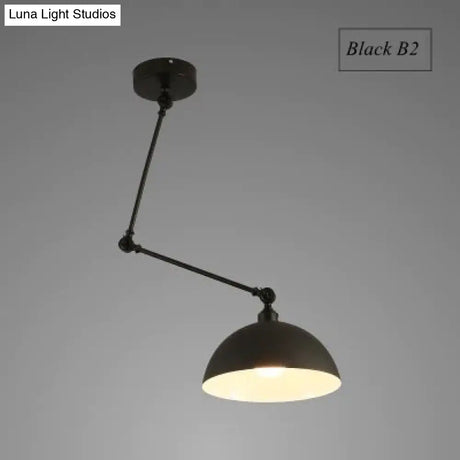 Nordic Diy Personality Pendant Lights Folding Iron Lamp Hanging Bedroom Study Bar Restaurant