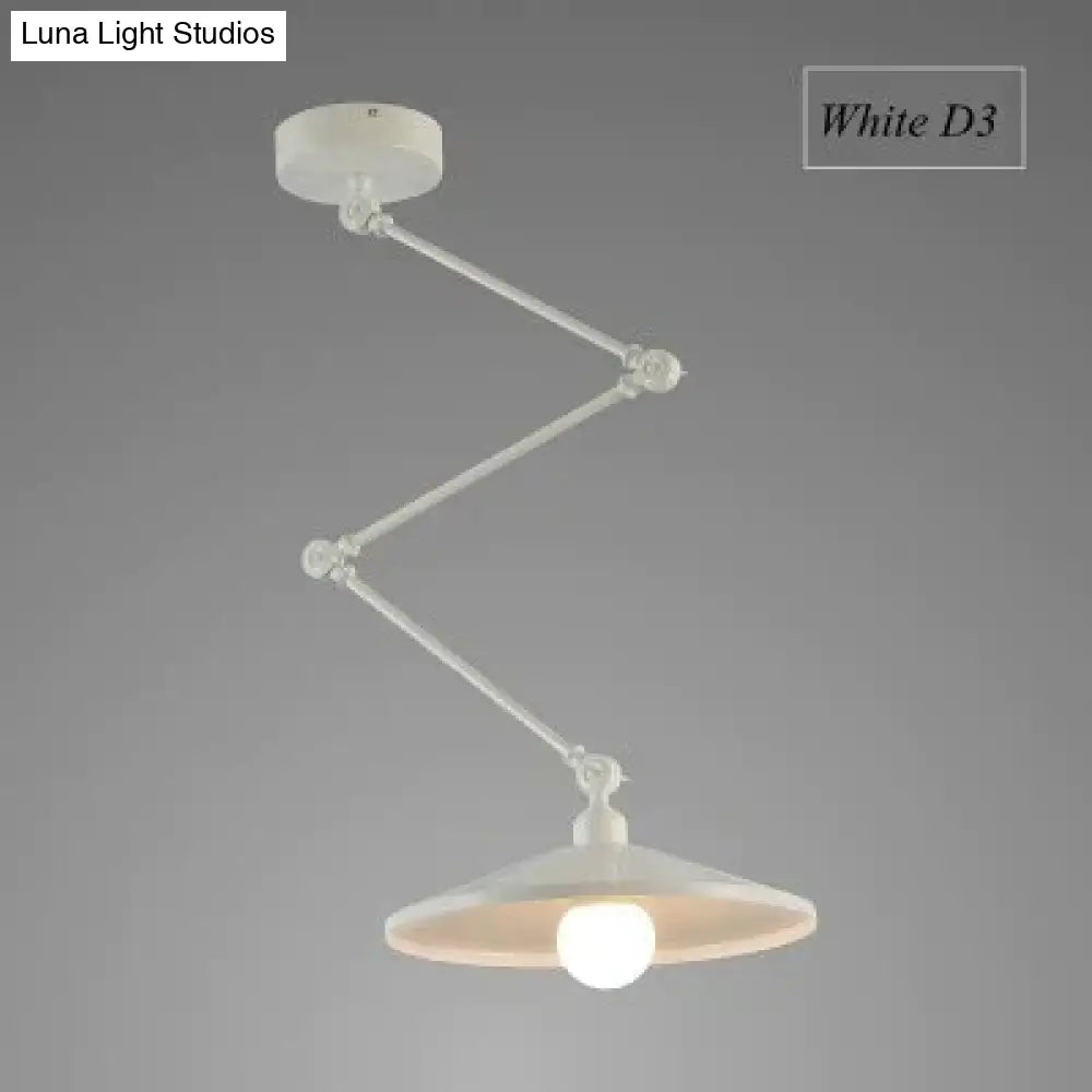 Nordic Diy Personality Pendant Lights Folding Iron Lamp Hanging Bedroom Study Bar Restaurant