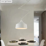 Nordic Diy Personality Pendant Lights Folding Iron Lamp Hanging Bedroom Study Bar Restaurant