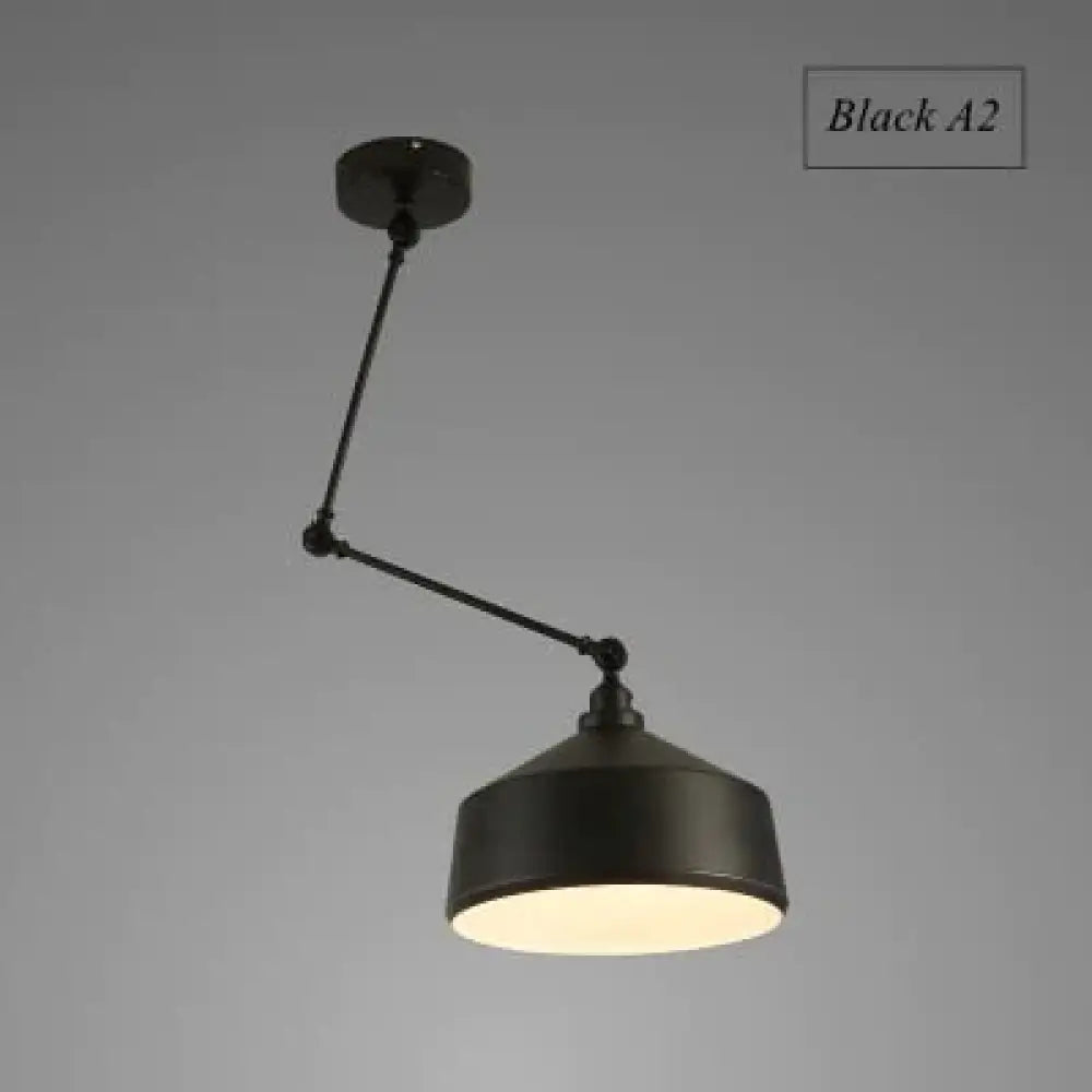 Nordic Diy Personality Pendant Lights Folding Iron Lamp Hanging Bedroom Study Bar Restaurant