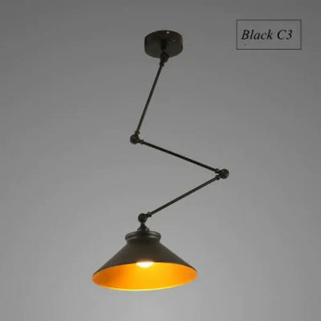 Nordic Diy Personality Pendant Lights Folding Iron Lamp Hanging Bedroom Study Bar Restaurant