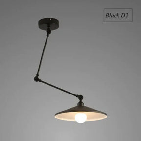 Nordic Diy Personality Pendant Lights Folding Iron Lamp Hanging Bedroom Study Bar Restaurant