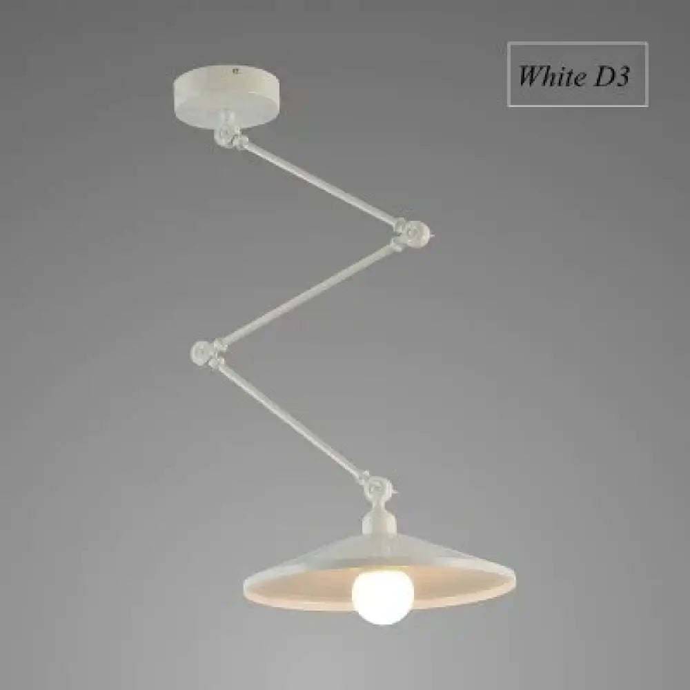 Nordic Diy Personality Pendant Lights Folding Iron Lamp Hanging Bedroom Study Bar Restaurant