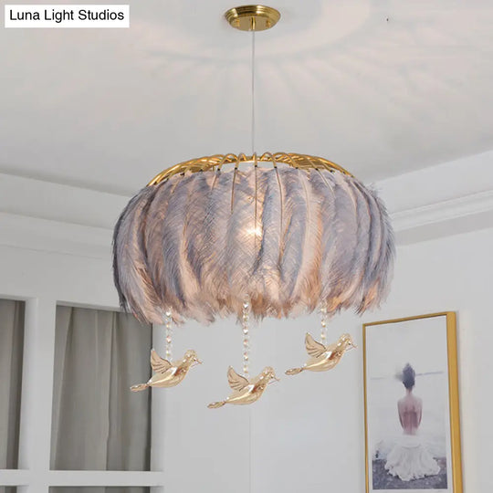 Nordic Feather Dining Room Pendant Light Fixture