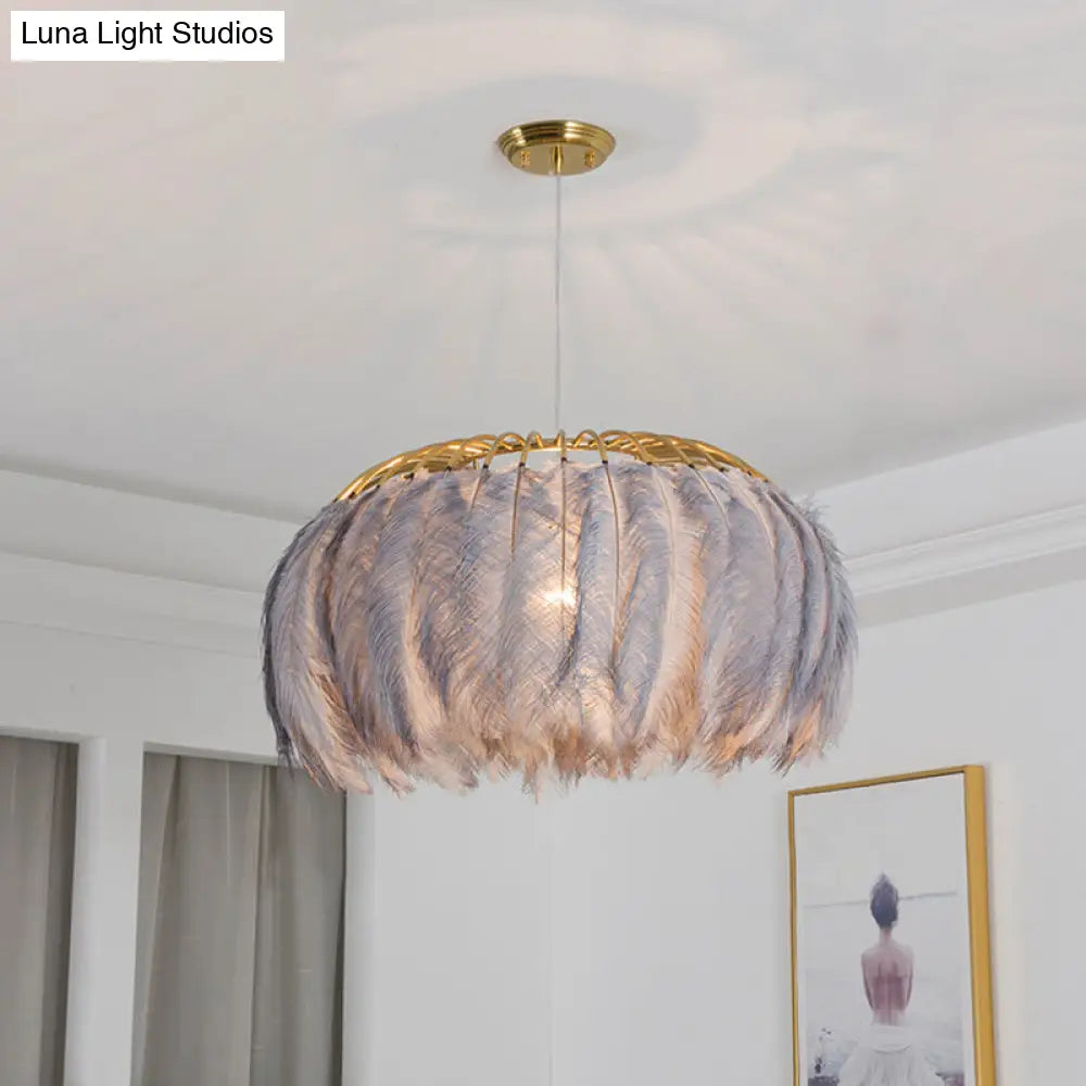 Nordic Feather Dining Room Pendant Light Fixture
