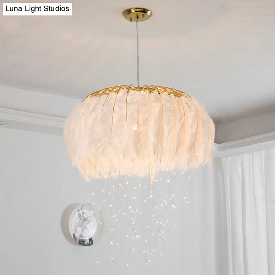 Nordic Feather Dining Room Pendant Light Fixture