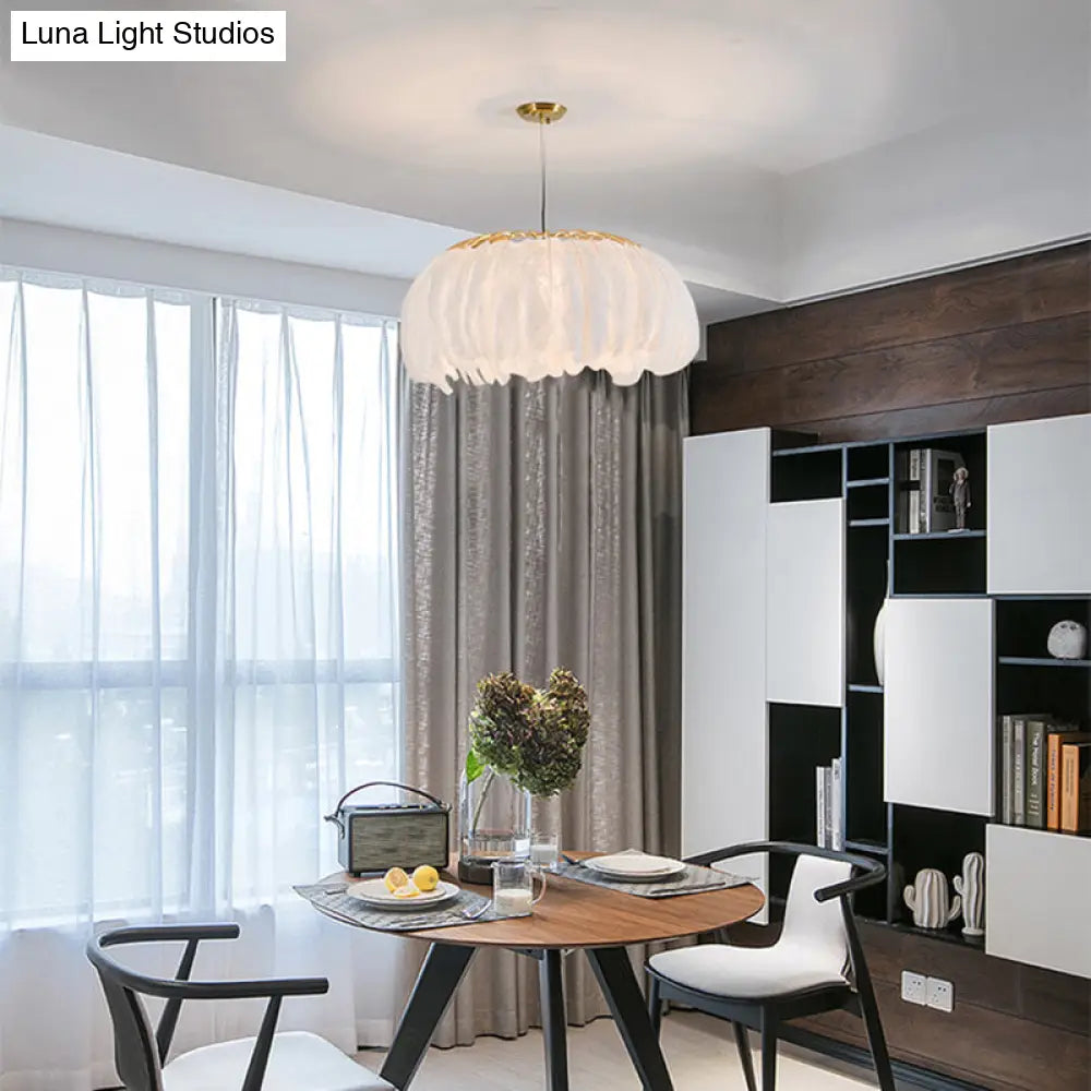 Nordic Feather Chandelier Pendant Light For Dining Room